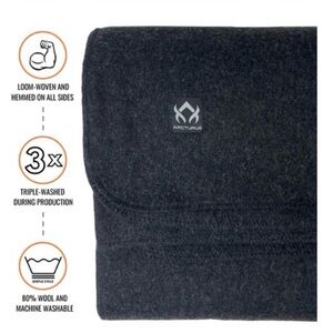 Arcturus The Essential Wool Blanket - Charcoal